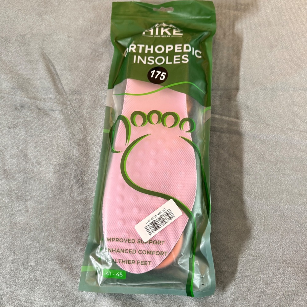 Hike Footwear Barefoot Orthopedic Insoles EU41-45 Arch Support Ergonomic Comfort